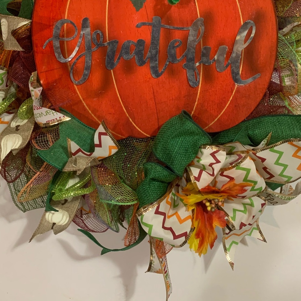 Item49 Autumn Outdoor Decor Wreath - Picture 5 of 7